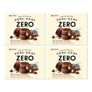 롯데제과 제로 미니바이트 밀크앤초코 380ml (4개)_이미지