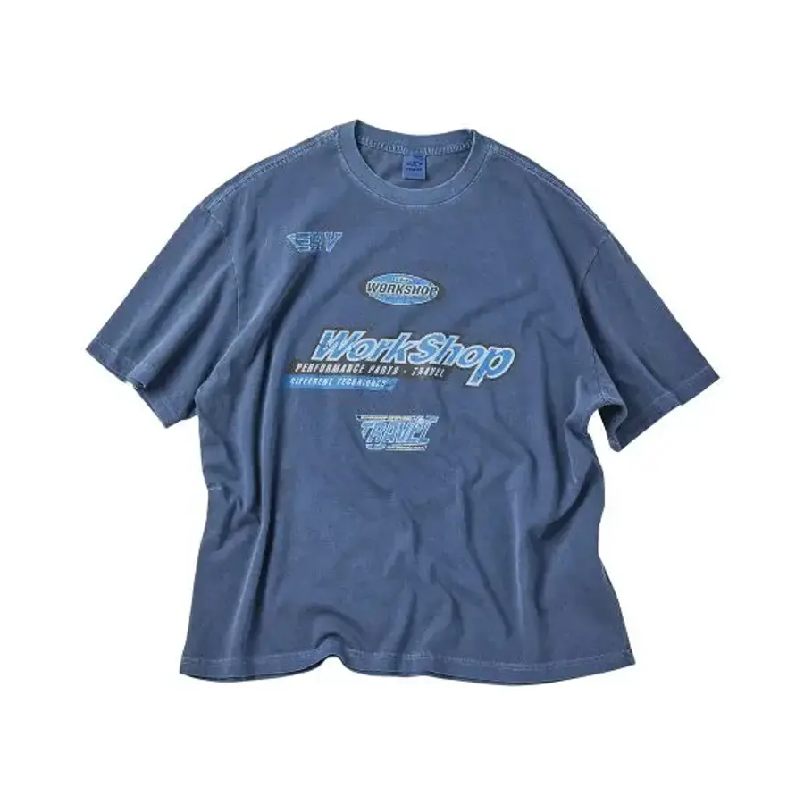 피그먼트 트래블 TRAVEL 애슬릿 반팔티 블루 섀도우 TRTFSURS05UB4 341463