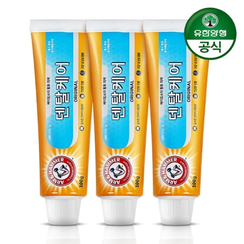 처치&드와이트 암앤해머 덴탈케어 오리지날 치약 100g (3개)_이미지