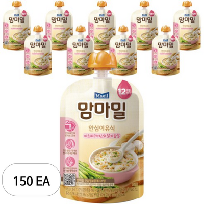 매일유업 맘마밀 안심이유식 표고버섯과 소고기 100g (150개)_이미지