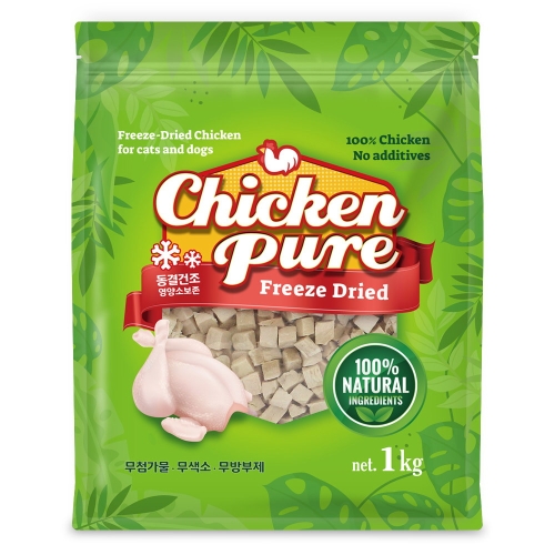 칸타나 동결건조 치킨큐브 1kg (1개)_이미지