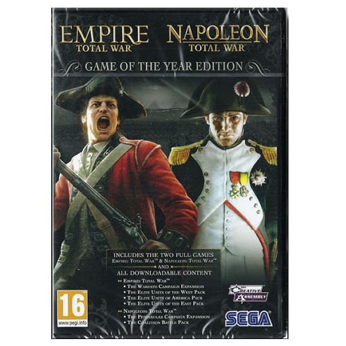 크리에이티브 어셈블리 엠파이어: 토탈워 + 나폴레옹 토탈워 합본팩 GOTY 에디션 PC (병행수입)
