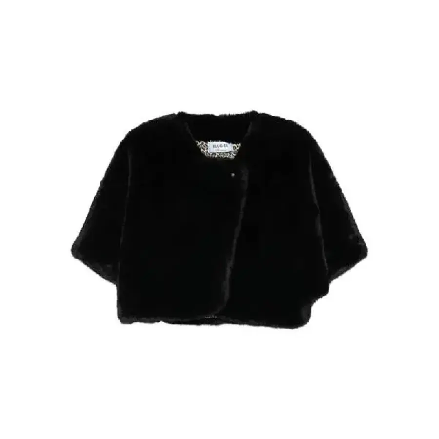 모피 후드 코트 PF5006T0300 22222BLACK T