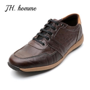 JH HOMME U팁 소가죽 남성 스니커즈 IT1737DBR_이미지