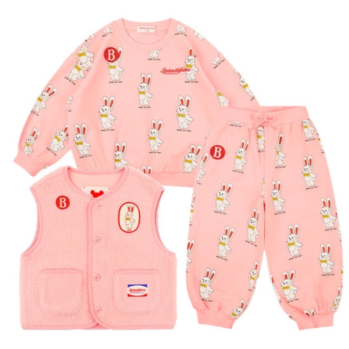 베베드피노 키즈 올 오버 리본 버니 라운지웨어 세트_BP53OS402