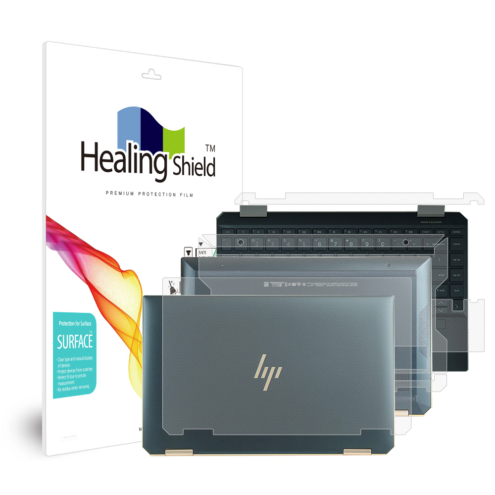 폰트리 힐링쉴드 HP 스펙터 x360 13-aw0215TU 무광 외부보호필름 3종 세트
