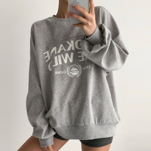 아이우먼 와일드가슴선맨투맨 MCX240M602 빅사이즈