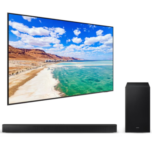 삼성전자 QLED KQ75QDE1AFXKR (벽걸이+사운드바, HW-B550)_이미지