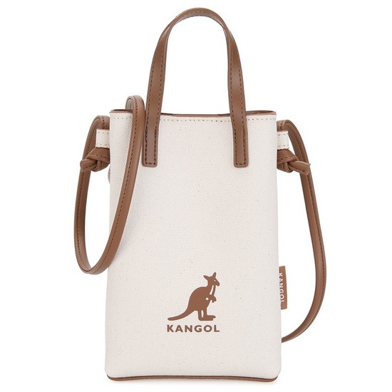 캉골 듀오 캔버스 미니 크로스백_3218 (아이보리)