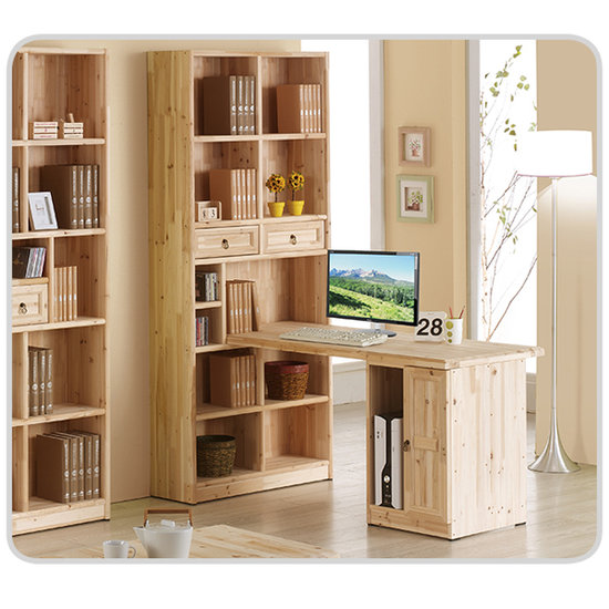 아름이와다움이 보람 삼나무원목 h형 책상세트+책장