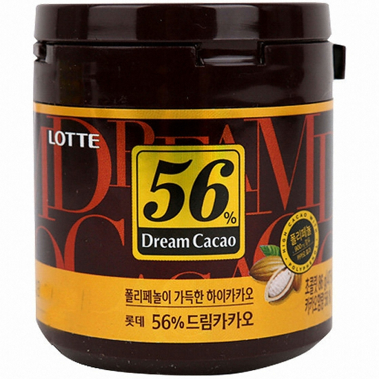 롯데웰푸드 드림카카오 56% 86g이미지입니다. 누르면 해당 게시물로 새창이동합니다.