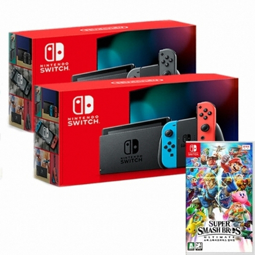 Nintendo 닌텐도 스위치 배터리개선 8인용 게임 패키지 (슈퍼 스매시브라더스 얼티밋)