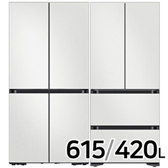 삼성전자 비스포크 키친핏 코타 RF60C9013AP + RQ42C94J2AP (화이트)
