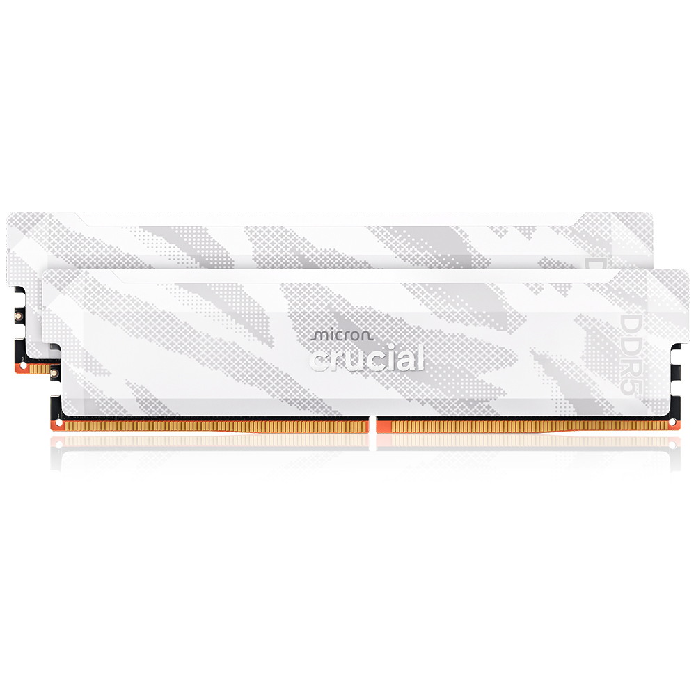 ����ũ�� Crucial DDR5-6400 CL32 PRO Overclocking White ��Ű�� �ƽ�ũ��