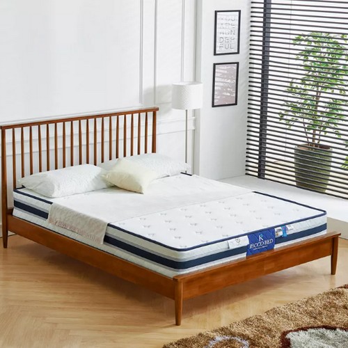 BIF보루네오 공기순환 원목 침대 Q (이중라텍스본넬)_이미지