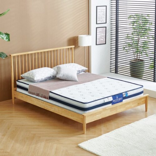 BIF보루네오 공기순환 원목 침대 Q (이중라텍스본넬)_이미지