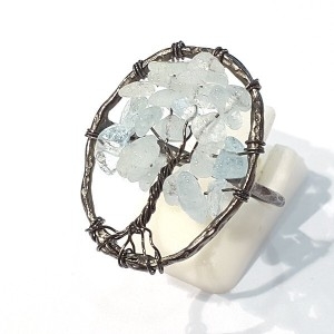 블루케이 블루 아쿠아마린 원석 반지 211121-12