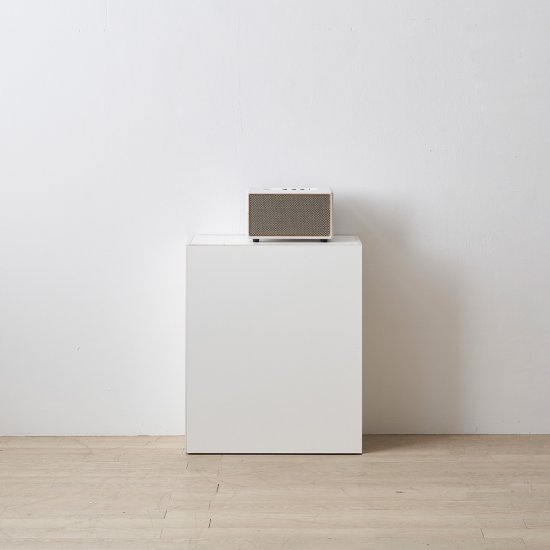 리바트 로넌 화이트 2단 도어형 책장 600