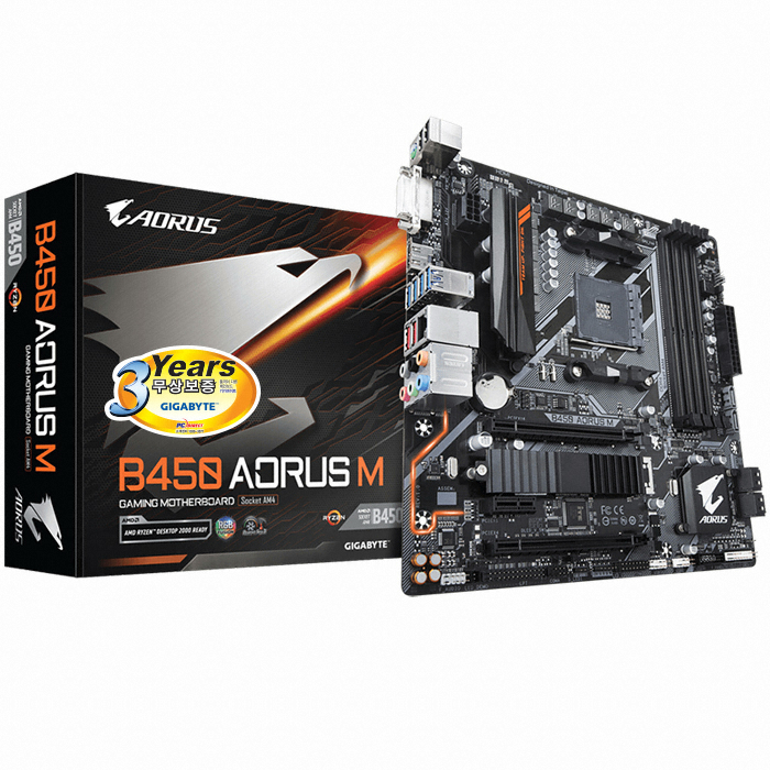 GIGABYTE B450 AORUS M 피씨디렉트_이미지