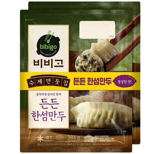 CJ제일제당 비비고 든든 한섬만두 384g (6개)_이미지