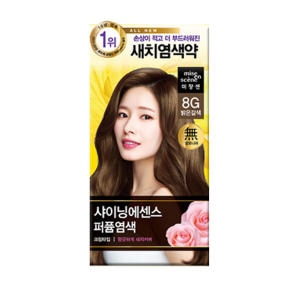 미쟝센 새치커버 샤이닝에센스 염색약 8G밝은갈색