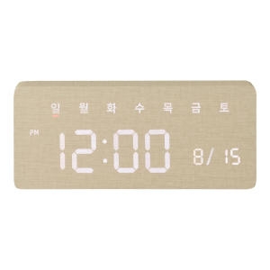 데이즈 인테리어 LED 탁상시계 크림