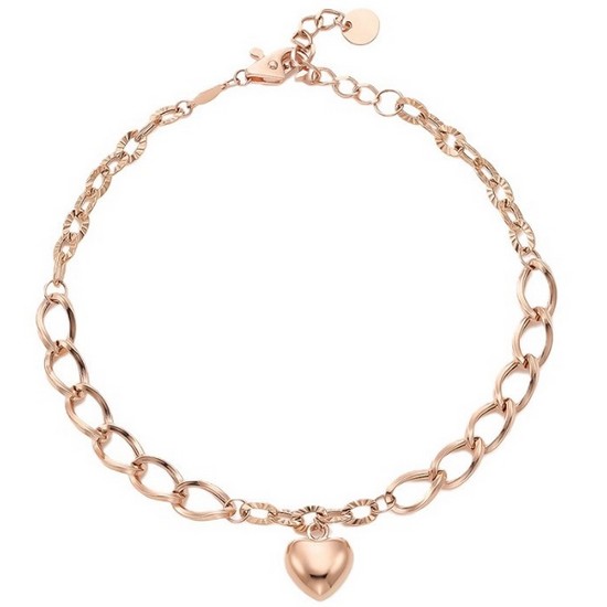 이랜드 로이드 볼륨 하트 체인 14K 팔찌 LWB22U08G