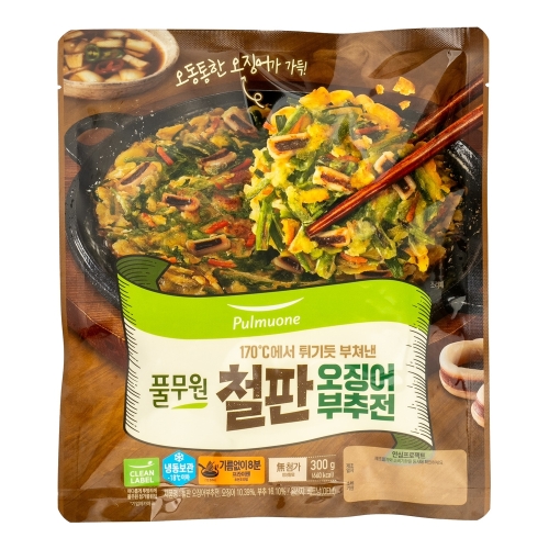 풀무원 철판 오징어 부추전 300g (1개)_이미지