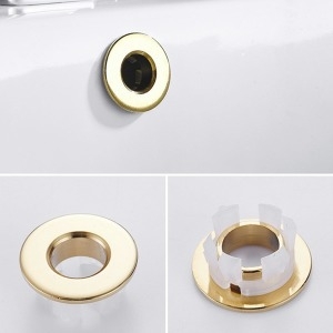 라온 공구 세면대 골드 스텐 오버홀 캡 오버플로우캡 물넘침방지
