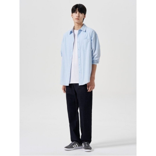 애니멀에센셜 루즈테이퍼드핏 데님 팬츠 네이비 424821EP9R_이미지