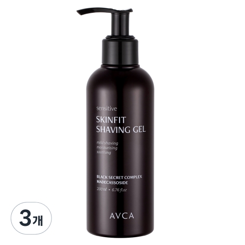 아브카 센서티브 스킨핏 쉐이빙 젤 200ml (3개)_이미지