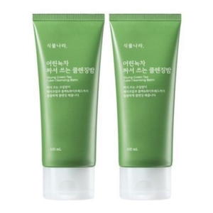 식물나라 어린녹차 짜서 쓰는 클렌징밤 100ml (2개)