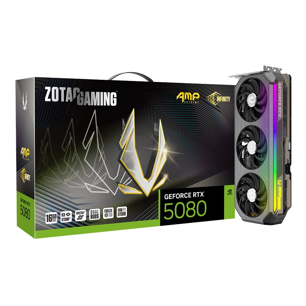 ZOTAC GAMING 지포스 RTX 5080 AMP EXTREME INFINITY D7 16GB이미지입니다. 누르면 해당 게시물로 새창이동합니다.