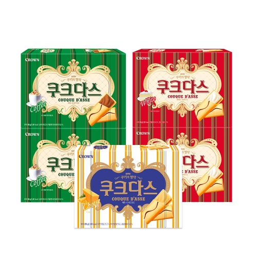 크라운 쿠크다스 화이트 289g 2개+커피 289g 2개