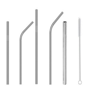 아이메이트 스테인레스 빨대 5종+세척솔_이미지