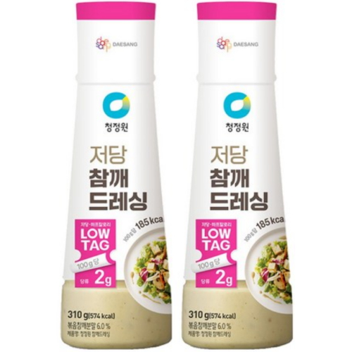 청정원 저당 참깨 드레싱 310g (2개)_이미지