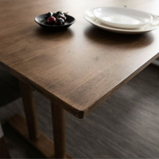 삼익가구 바네사 리빙다이닝 원목 식탁 1800 (패밀리형, 의자4개+벤치2개)_이미지