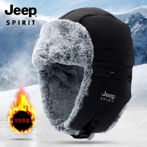 JEEP SPIRIT 겨울 방한모자 기모 모자 귀마개 마스크 스키모자 보드모자 외출 오토바이 남성 여성 CA0406_이미지