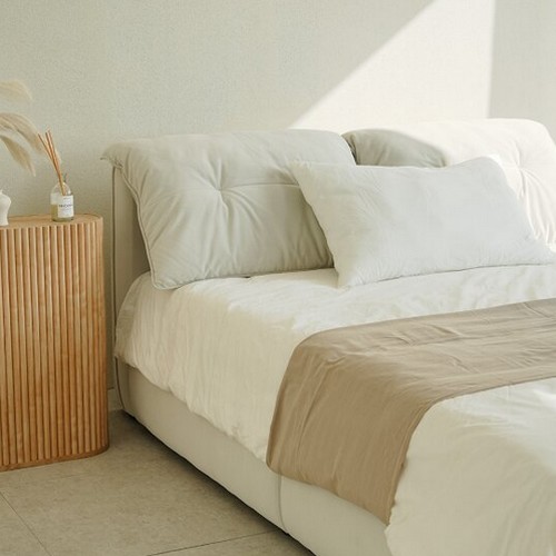 이노센트 플러피 아쿠아텍스 패브릭 쿠션 평상형 침대 Q (독립스프링)_이미지