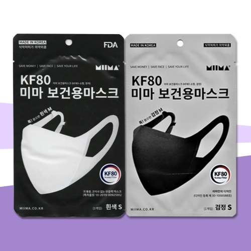 아세아도 미마 보건용 마스크 KF80 초소형 (1매)