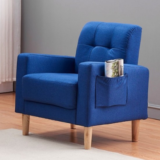 비앙 퀄팅 패브릭 소파 1인용