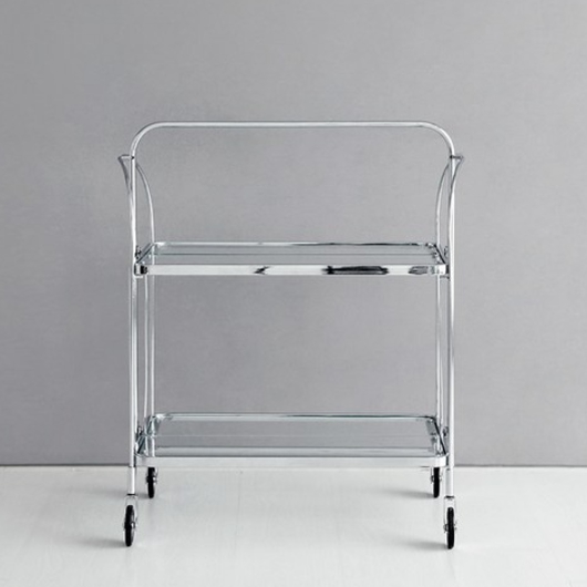 마켓비  SIMPLIE 플랫 투명 접이식 트롤리