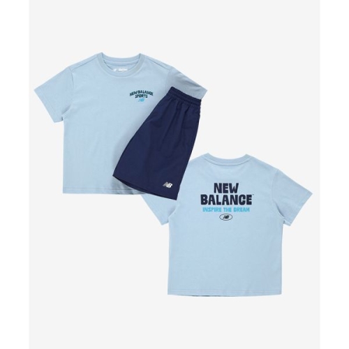 뉴발란스 KIDS STELLAR PLAY GROUND_CP싱글타슬란 아동 반팔셋업 NK9YG2501U51 731148_이미지