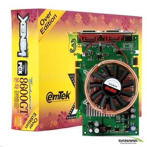 이엠텍 XENON 지포스 8600GT 본좌 Extreme 오버에디션 256MB VF9 AVA_이미지
