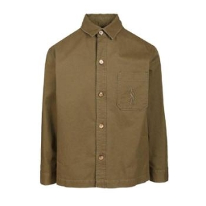 �Ի��ζ� ���ζ� FW25 838697.Y253W-3530 VINTAGE KAKI Saint Laurent Solferino Overshirt