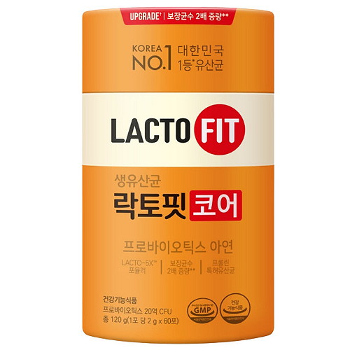 종근당건강 락토핏 5X 생유산균 코어 2g 60포 (2개)_이미지