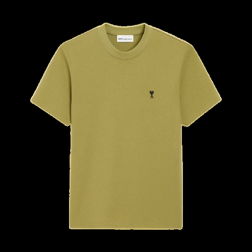 아미 Green Cotton De Coeur T-Shirt Matcha 그린 코튼 드 하트 티셔츠 마차 863277_이미지
