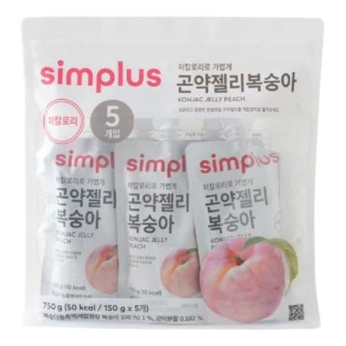 홈플러스 simplus 곤약젤리 복숭아 750g (2개)