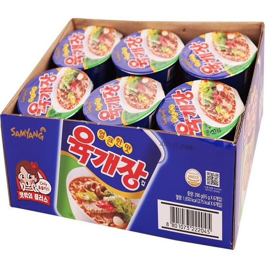 삼양식품 육개장 컵 65g (6개)