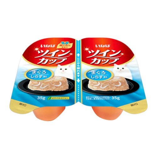 이나바 캣 챠오 트윈컵 참치&치어 IMC-212 70g (35g x 2p) (5개)_이미지